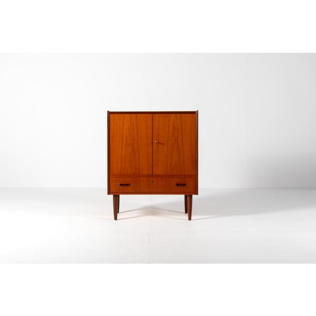 Vintage Danish Teak Cabinet with Drawer, 1960s For Sale - Image 13 of 13