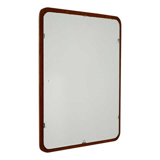 Scandinavian Mirror with Teak Frame, 1960s For Sale