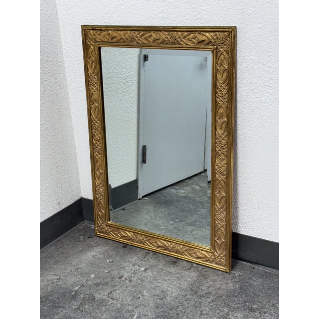 Gold Decorative Arts, Inc Gold Framed Wall Mirror For Sale - Image 8 of 12