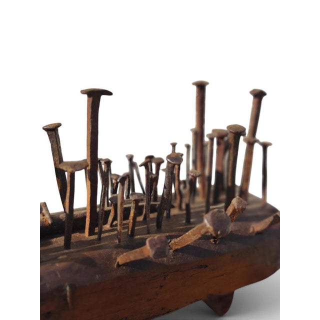 Arte Povera Decorative Object in Iron For Sale - Image 4 of 7