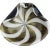 Murano Barbini Black White Stripe Pattern Gold Flecks Vintage Italian Art Glass Mid Century Bowl Ashtray For Sale In Orlando - Image 6 of 6