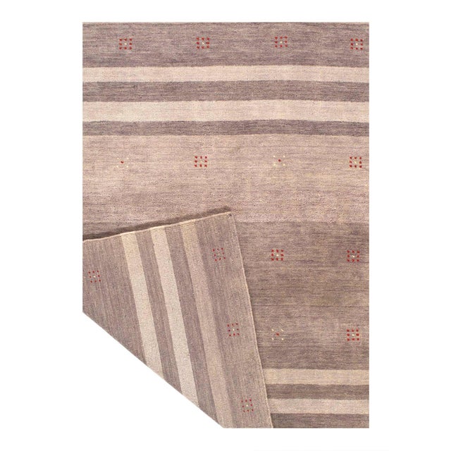 Traditional Pasargad DC Fine Hand Knotted Gabbeh Rug For Sale - Image 3 of 3