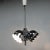 1970s Italian Chromed 3-Spotted Ceiling Lamp For Sale - Image 5 of 7
