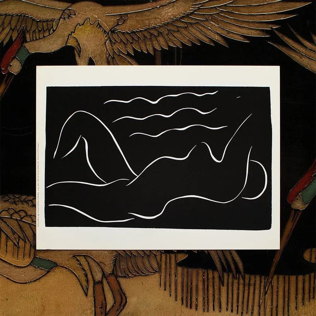 1990s 1990 After Henri Matisse, "Nude in the Air" Black and White Print For Sale - Image 5 of 8