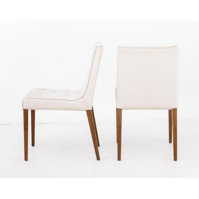 Pair of Wittmann "Leslie" White Upholstered Side Chairs For Sale In New York - Image 6 of 8
