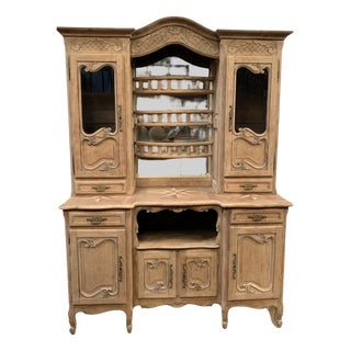 Louis XV Style 2-Body Buffet in Oak, 20th Century For Sale