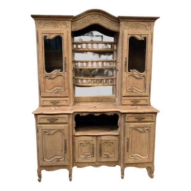Louis XV Style 2-Body Buffet in Oak, 20th Century For Sale