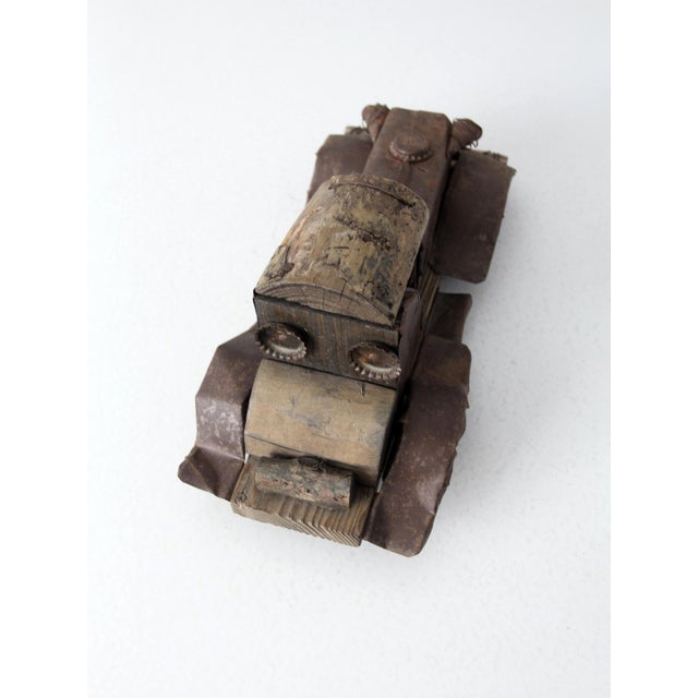 Vintage Handmade Folk Art Car For Sale - Image 9 of 9