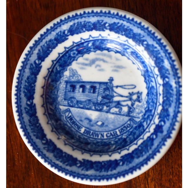 1920s Set of Baltimore Ohio Railroad Centennia Restaurant Ware Train Tea Set, Celery Dish, Tea Pot, Demitasse, Butter Pat For Sale - Image 4 of 12