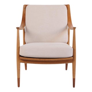 FD 135 Oak and Teak Armchair by Peter Hvidt & Mølgaard, 1950 For Sale
