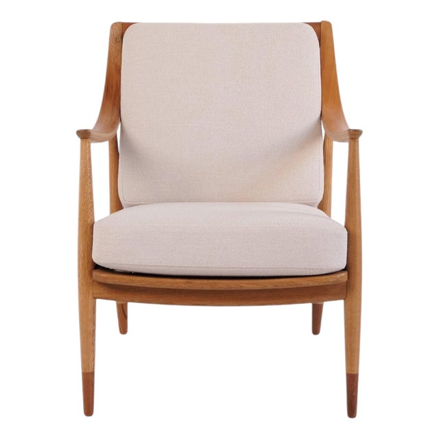 FD 135 Oak and Teak Armchair by Peter Hvidt & Mølgaard, 1950 For Sale