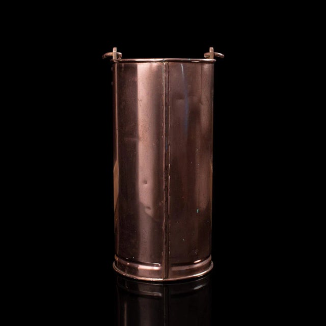 1850s Pair of Antique Victorian English Copper Stick Stands For Sale - Image 4 of 10