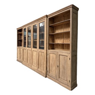 Large Antique Oak Bookcase, 1890s For Sale