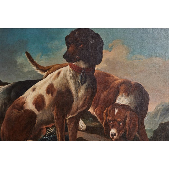 18th Century 18th Century Canine Painting, circa 1740 For Sale - Image 5 of 8