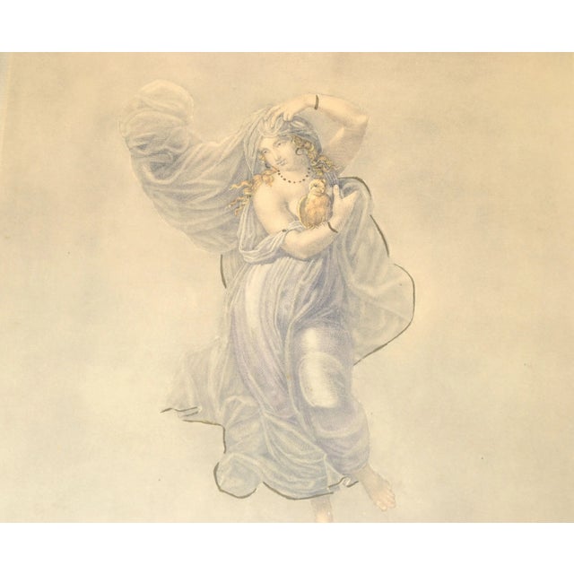 Borghese 1890 Steel Engraving Greco Roman Scene Bernard Picture Co. New York Holding Bird. For Sale In Miami - Image 6 of 13