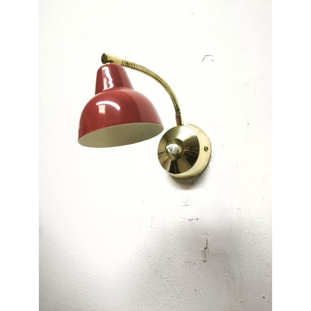 Metal Adjustable Wall Light with Push-Button Ignition, 1960s For Sale - Image 7 of 18