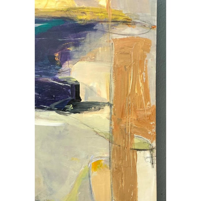 Vintage Abstract Expressionist Oil Painting on Canvas For Sale - Image 12 of 12