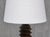 Sculptural Charles Dudouyt attributed Table Lamp in Oak and Linen, France, 1950s For Sale - Image 11 of 12