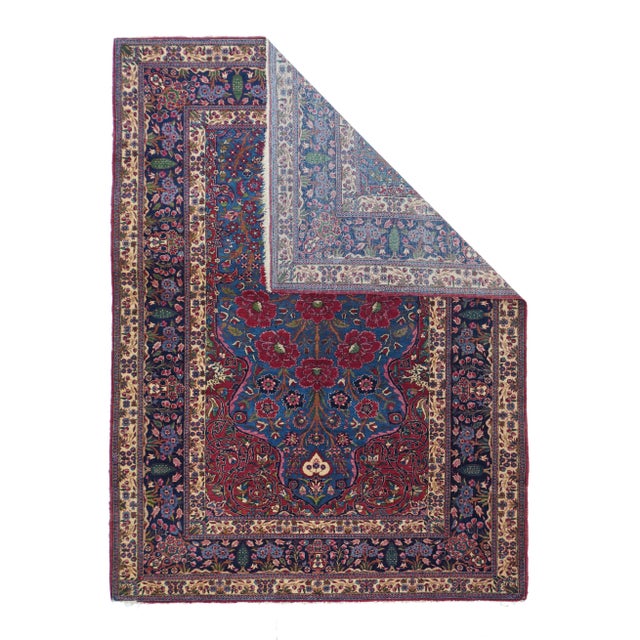 Antique Semnan Rug Size 4'9'' x 6'5'' Circa 1900