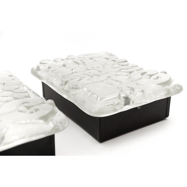 Space Age Wall Lights in Satin Glass by Peill & Putzler, 1970s, Set of 2 For Sale - Image 9 of 14