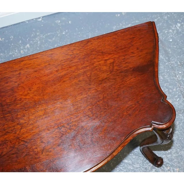 French Carved Hallway Console Table with Cabriole Legs, Late 19th Century For Sale - Image 14 of 18