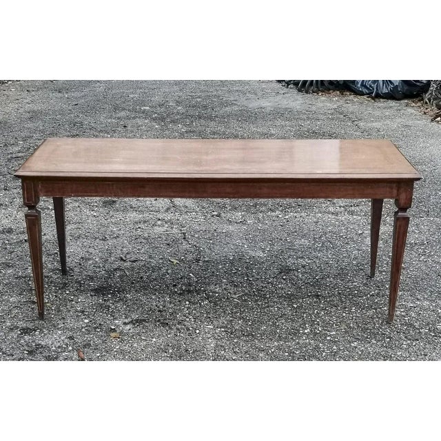 Low Rectangular Inlaid Coffee Table, 1950 For Sale - Image 9 of 9