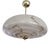 Art Deco Pendant Light in Amber Marble Glass, 1930s For Sale