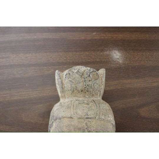 15th Century & Earlier Authentic Northern Wei Buddha Head Fragment - 8” For Sale - Image 4 of 8