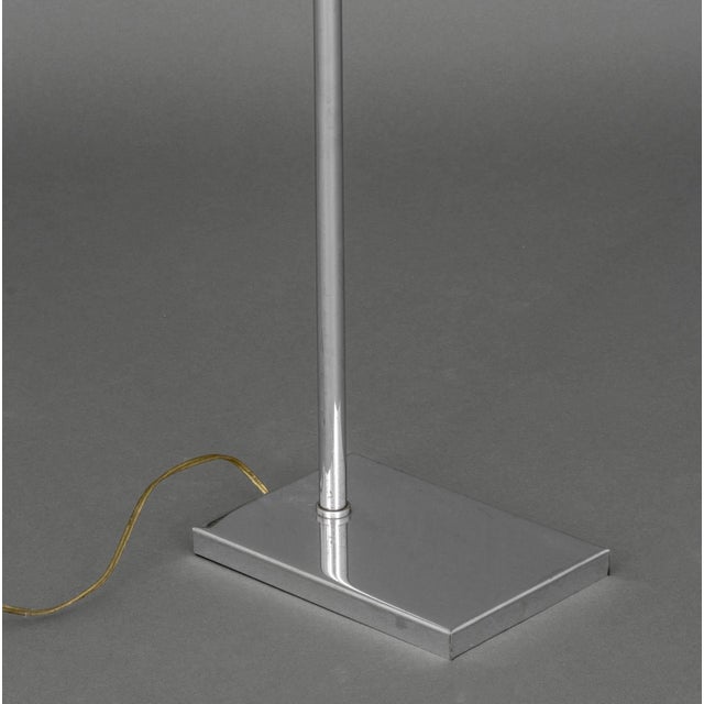 Omi Chrome-Plated Adjustable Floor Lamp For Sale - Image 4 of 9