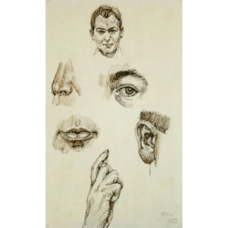 Drawing of Facial Details For Sale