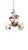 Italian Vintage Italian-Style Tole Fruit & Leaf Three-Light Chandelier For Sale - Image 3 of 6