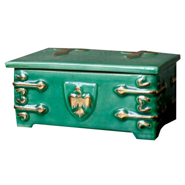 Ceramic Jewelry Box from Ceramique Dart De Bordeaux For Sale