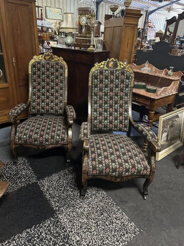 Charles Armchairs, Set of 2 Lounge Chairs
