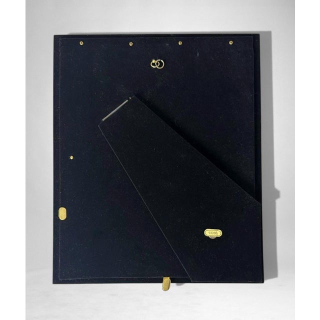 Romeo Rega Style Italian Brass and Steel Picture Frame For Sale - Image 16 of 18