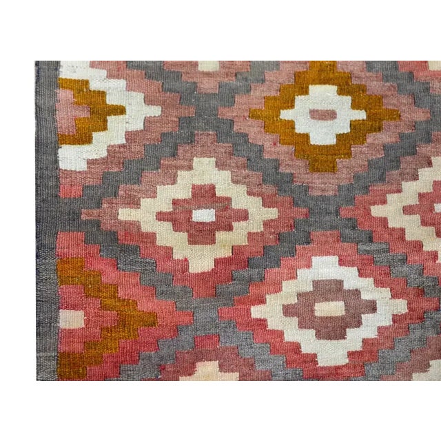 Vintage Afghani Kilim Rug For Sale In Chicago - Image 6 of 13
