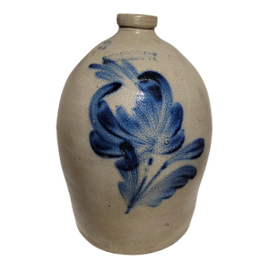 Early 19thc Decorated Stoneware Pennsylvania Jug