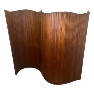 Undulating Screen with Pine Slats, 1930 For Sale