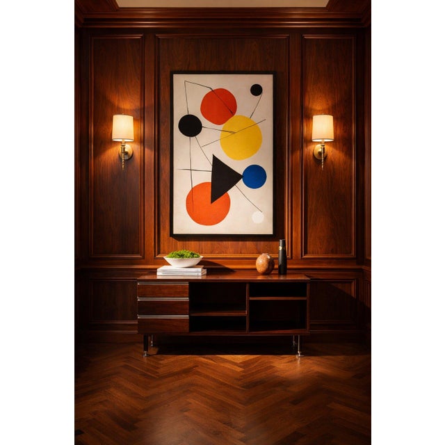 Rare low cabinet model “pitagora”, designed by renato venturi and ennio fazioli and produced by mim – mobili italiani...