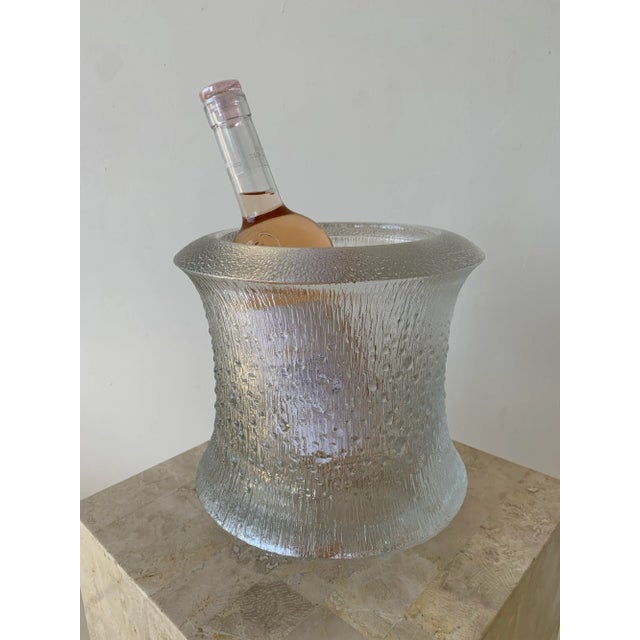 Mid-Century Modern Vintage Tapio Wirkkala Cast Glass Champagne Vessel, Signed, Circa 1970s For Sale - Image 3 of 12