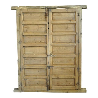 Pair of 17th Century Spanish Pine Doors For Sale