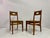 Set of Oak and Rush Side Chairs, 1950s For Sale - Image 13 of 16