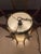 Mid-Century Modern Teak & Brass Swag Pendant Lamp in the Style of Adrian Pearsall For Sale - Image 9 of 13