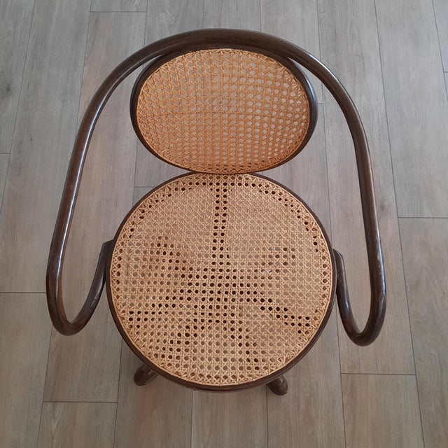 Wood No. 5501 Swivel Chair in Bentwood from Thonet/ZPM Radomsko, 1960s For Sale - Image 7 of 10