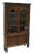 Antique Display Bookcase in Dark Nutwood, England, 1890s For Sale