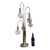 Mid-Century Modern 1970s Cascading Chrome Waterfall LargeTable Lamp Attributed to Sonneman For Sale - Image 3 of 8