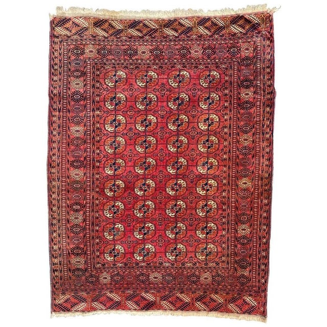 Vintage Turkmen Bokhara Rug, 1950s For Sale - Image 17 of 17
