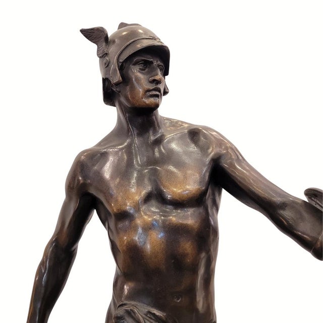 Sculpture “gallic warrior”, bronze, signed e. Picault, 19th century – france material: patinated bronze artist: e. Picault...