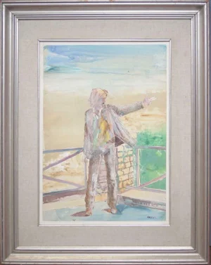 Portrait - Original Acrylic Painting by Robert Carroll - 1969 ca. 1969 ca.