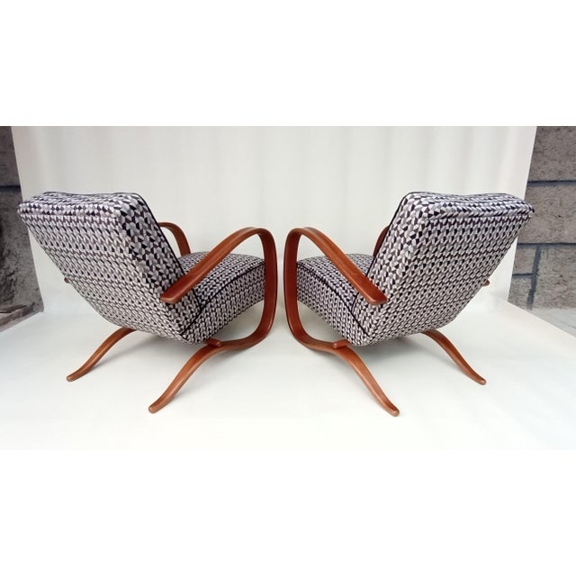H-269 Lounge Chairs by Jindrich Halabala for Up Zavody, 1930s, Set of 2 For Sale - Image 6 of 15