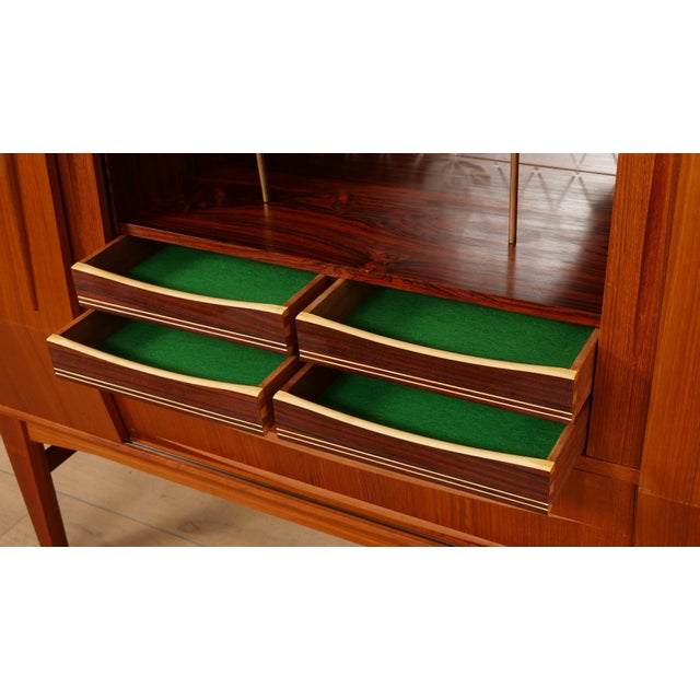 Vintage Danish Highboard in Teak For Sale - Image 15 of 17
